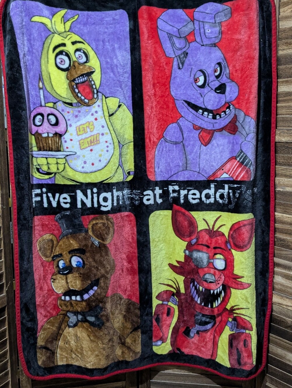 Five Nights at Freddy’s FNAF Fleece Throw Blanket - AS IS